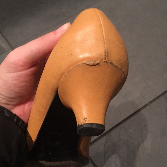 Furla Tan Leather Heels Size 37.5 - Picture 6 of 8